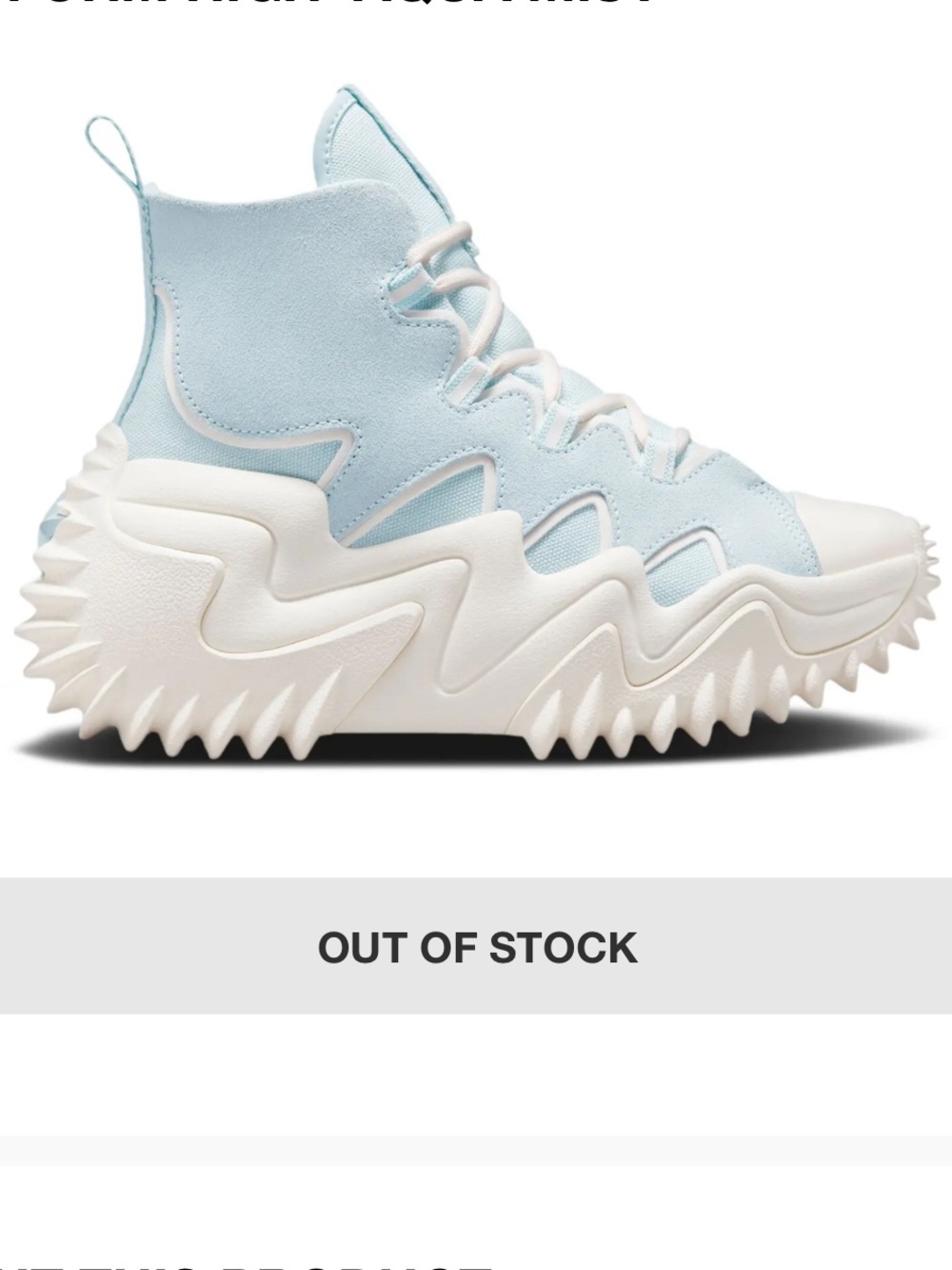 Converse RUN STAR MOTION CX
PLATFORM HIGH 'AQUA MIST'
